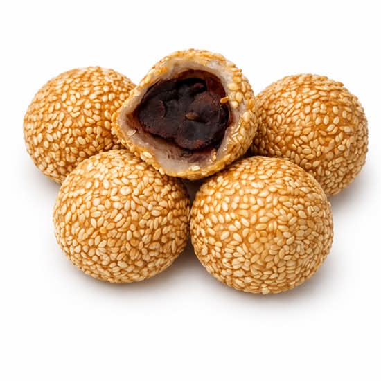 Sesame Balls with Red Bean Pastel (6pcs) 豆沙芝麻球 (6pcs)